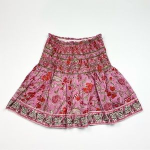 NEW! Women’s Mary Marshmallow Floral Print Ruffle/Ruched Skirt Size Medium